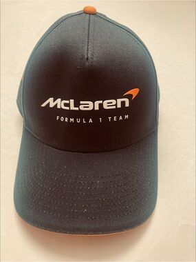 McLaren Men's Black & Orange Logo Baseball Cap